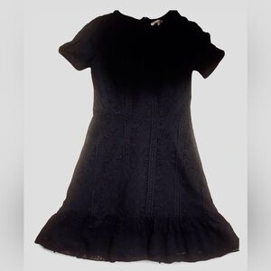 WAYF Elegant Black Lace Aline Dress